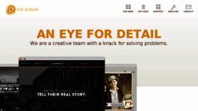 What Eyescreamdesign.com website looked like in 2016 (7 years ago)