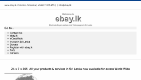 What Ebay.lk website looked like in 2016 (7 years ago)