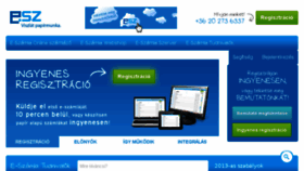 What Elektronikusszamla.hu website looked like in 2016 (7 years ago)