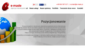 What E-made.pl website looked like in 2016 (7 years ago)