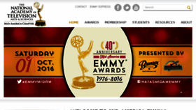 What Emmymid-america.org website looked like in 2016 (7 years ago)