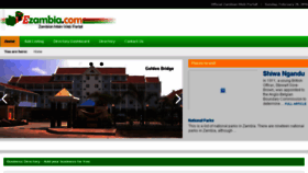 What Ezambia.com website looked like in 2016 (7 years ago)