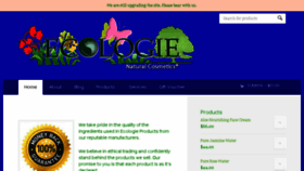What Ecologienaturalcosmetics.com website looked like in 2016 (7 years ago)