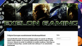 What Exelon-gaming.net website looked like in 2016 (7 years ago)