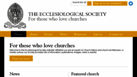 What Ecclsoc.org website looked like in 2016 (7 years ago)
