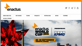 What Enactus.de website looked like in 2016 (7 years ago)