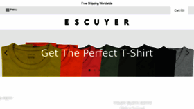 What Escuyer.com website looked like in 2016 (7 years ago)