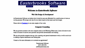 What Easterbrooks.com website looked like in 2016 (7 years ago)