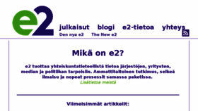 What E2.fi website looked like in 2016 (7 years ago)