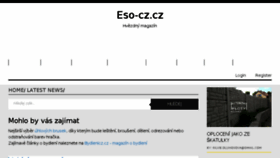 What Eso-cz.cz website looked like in 2016 (7 years ago)
