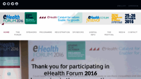 What Ehealthforum.org website looked like in 2016 (7 years ago)