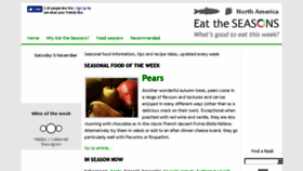 What Eattheseasons.com website looked like in 2016 (7 years ago)