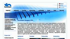 What Eurofoam.hu website looked like in 2016 (7 years ago)