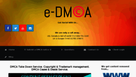 What E-dmca.com website looked like in 2016 (7 years ago)