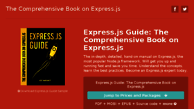What Expressjsguide.com website looked like in 2016 (7 years ago)