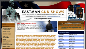 What Eastmangunshows.com website looked like in 2016 (7 years ago)