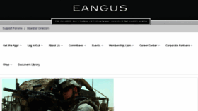 What Eangus.org website looked like in 2016 (7 years ago)