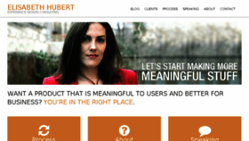 What Elisabethhubert.com website looked like in 2016 (7 years ago)