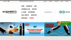 What Ecigaretteb2c.com website looked like in 2016 (7 years ago)