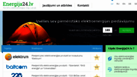 What Energija24.lv website looked like in 2016 (7 years ago)
