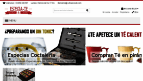 What Especia-te.com website looked like in 2016 (7 years ago)