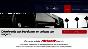 What Expo-cars.be website looked like in 2016 (7 years ago)