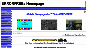 What Errorfree.de website looked like in 2016 (7 years ago)