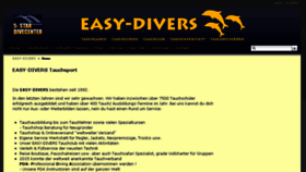 What Easy-divers.de website looked like in 2016 (7 years ago)