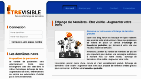 What Etrevisible.com website looked like in 2016 (7 years ago)