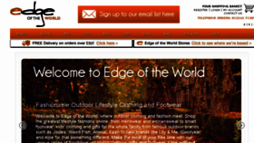 What Edgeoftheworld.com website looked like in 2016 (8 years ago)