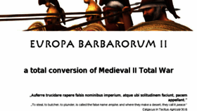 What Europabarbarorum.com website looked like in 2016 (7 years ago)