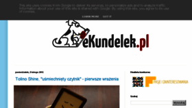 What Ekundelek.pl website looked like in 2016 (7 years ago)