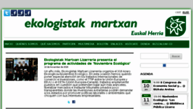 What Ekologistakmartxan.org website looked like in 2016 (7 years ago)