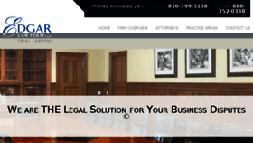 What Edgarlawfirm.com website looked like in 2016 (7 years ago)
