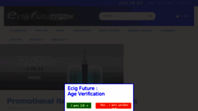 What Ecigfuture.com.au website looked like in 2016 (7 years ago)