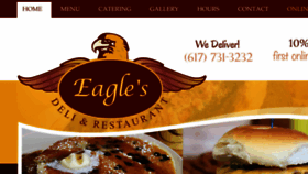 What Eaglesdeli.com website looked like in 2016 (7 years ago)