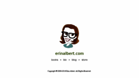 What Erinalbert.com website looked like in 2016 (7 years ago)