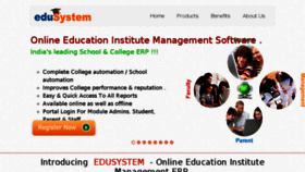 What Edusystem.in website looked like in 2016 (7 years ago)