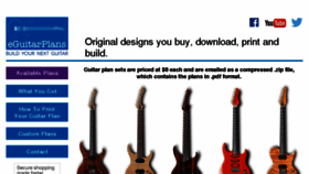 What Eguitarplans.com website looked like in 2016 (7 years ago)