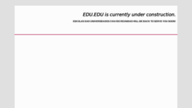What Edu.edu website looked like in 2016 (7 years ago)