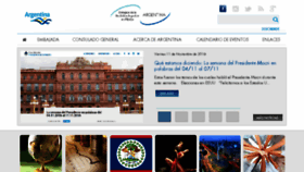 What Embajadaargentina.mx website looked like in 2016 (7 years ago)