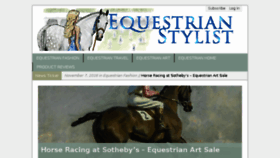 What Equestrianstylist.com website looked like in 2016 (7 years ago)