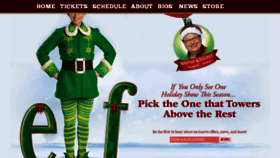 What Elfmusical.com website looked like in 2016 (7 years ago)