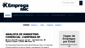 What Empregarmc.com.br website looked like in 2016 (7 years ago)