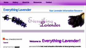 What Everything-lavender.com website looked like in 2016 (7 years ago)