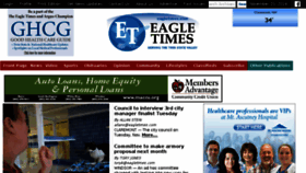 What Eagletimes.com website looked like in 2016 (7 years ago)