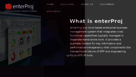 What Enterproj.com website looked like in 2016 (7 years ago)
