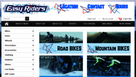 What Easyridersbikes.com website looked like in 2016 (7 years ago)