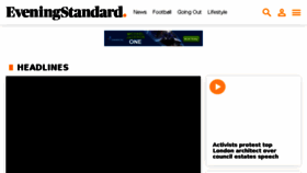 What Eveningstandard.co.uk website looked like in 2016 (7 years ago)