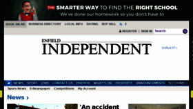 What Enfieldindependent.co.uk website looked like in 2016 (7 years ago)